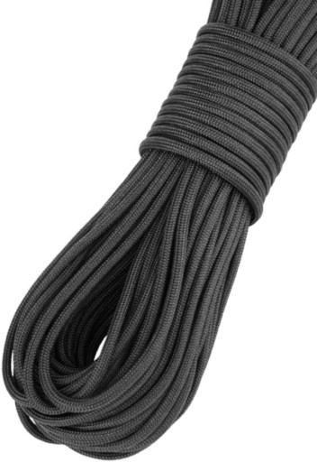 BSH - SUPER SILNÝ ODOLNÝ PARACORD SURVIVAL ČIERNA 30m / 180 kg