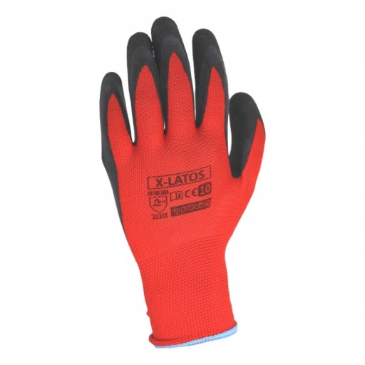RUKAVICE OCHRANNÉ PRACOVNÉ RUKAVICE LATEXOVÉ, veľkosť 8
