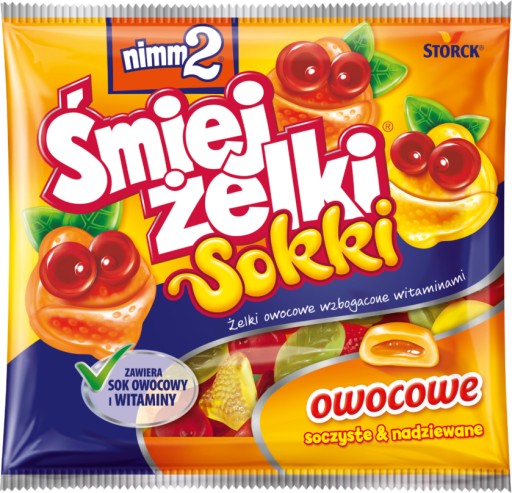 Nimm2 Śmiejżelki OVOCNÉ ŠŤAVY VITAMÍNY 90g