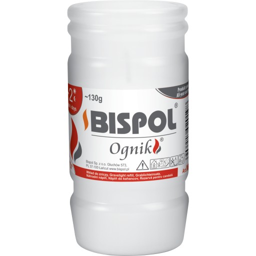 Vložka do sviečky Bispol 11cm parafínová 2 dni
