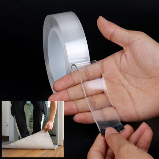 OBOJSTRANNÁ NANO PÁSKA 5m 2cm OPÄTOVNE POUŽITEĽNÁ VODEODOLNÁ SAMOLEPIACA