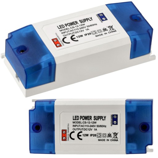 12V LED ZDROJ NA NÁBYTOK 1A 12W PRE LED PÁS Transformer