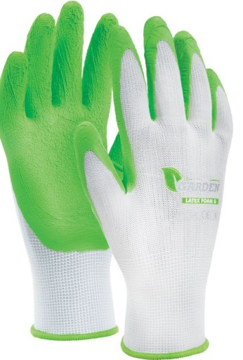 LATEX FOAM G polyesterové ochranné rukavice veľkosť 6 S-80700 STALCO