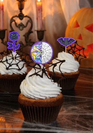 HALLOWEEN CUPPY PIKERS Streda 6 ks
