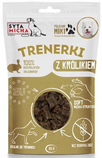 Saty Micha Trainki s králikom pre psov králik 80 g 100%