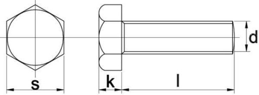 Skrutka s plným závitom, trieda 10.9, pozinkovaná M14x150mm