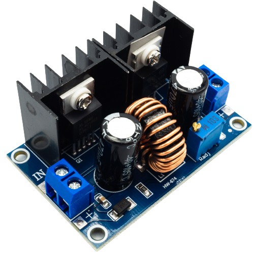 XL4016 DC-DC Step-Down menič napájania 1,25-35V 8A 200W - step-down