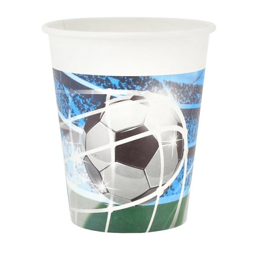 papierové poháre Lopta - Futbal - 6 ks