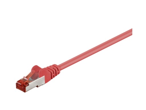 LAN S/FTP CAT 6 RJ45 sieťový kábel Červený 1m