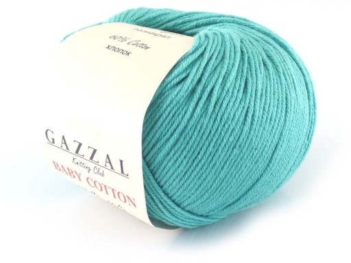 Baby Cotton Gazzal priadza 3426 svetlo tyrkysová