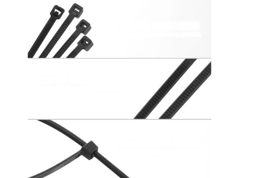 Sťahovacie pásky Sťahovacie pásky na káble Zipsy na káble Sťahovacie pásky na káble Sťahovacie pásky 300x4,8 mm