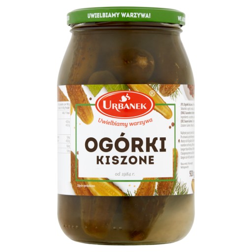 Urbánek Pasterizované uhorky nakladané 920 g
