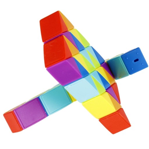 MAGIC PUZZLE RAINBOW SNAKE MAGIC SNAKE 48 EL FAREBNÝ