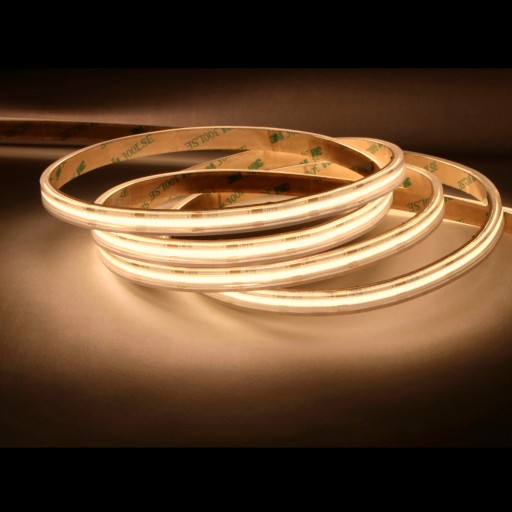 COB STRIP 480LED/M IP67 3000K TEPLO 9W/m 24V/DC NEPRETRVALÉ SVIETENIE / 1 METER