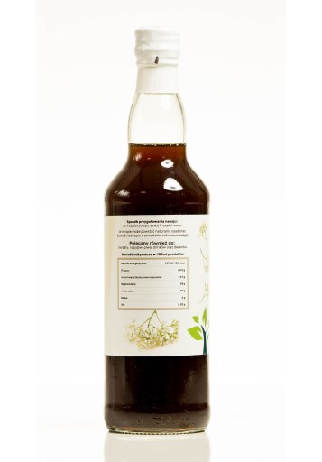 Sirup z bazových kvetov 100% prírodný 500 ml