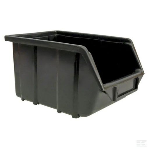 Ecobox, stredný, čierny, 240x125x155mm