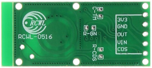 Mikrovlnný radarový pohybový senzor RCWL-0516 Arduino