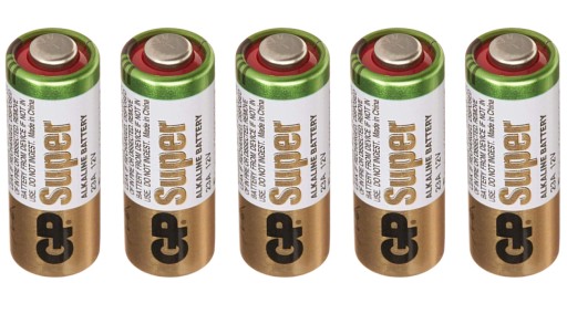 Alkalická batéria GP SUPER 23A 12V MN21 V23GA 5 ks.