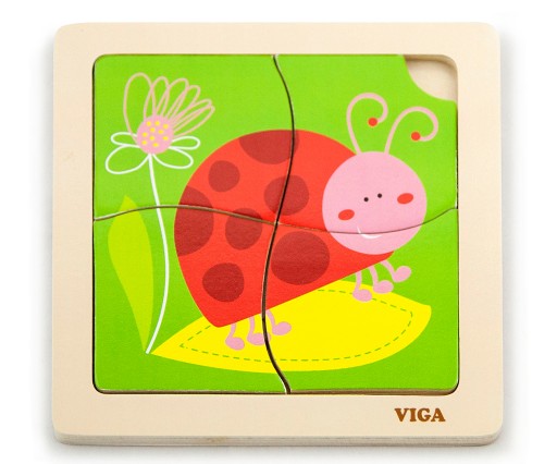 Viga 50140 Puzzle na podložke - lienka