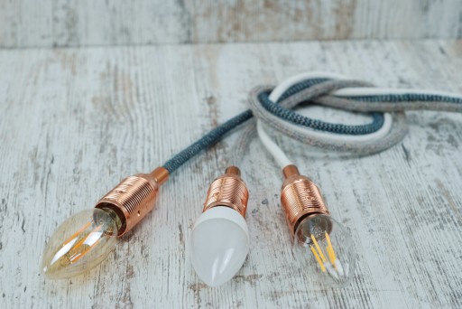 medený pavúk LOFT držiak LED žiarovky