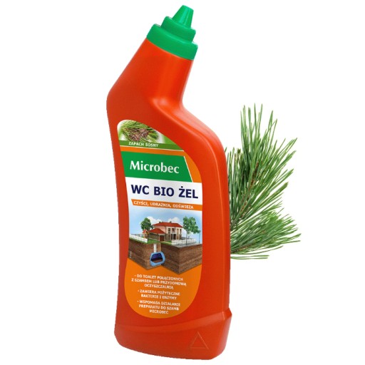 Microbec WC Bio toaletný gél 750 ml Čistí Dekongescia Osviežuje Bros.