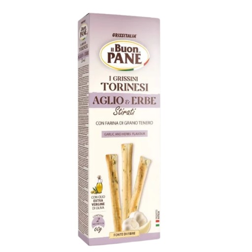Grissini tyčinky s cesnakom a olivovým olejom, 120g
