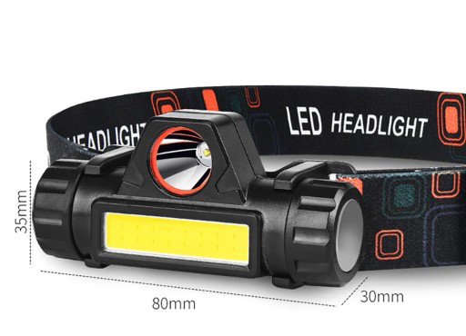 XPE COB LED HLAVOVÁ LAMPA MAGNETOVÁ USB HLAVOVÁ LAMPA
