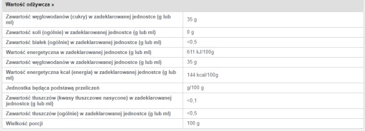 VIŠŇOVÝ DŽEM 280 g Łowicz
