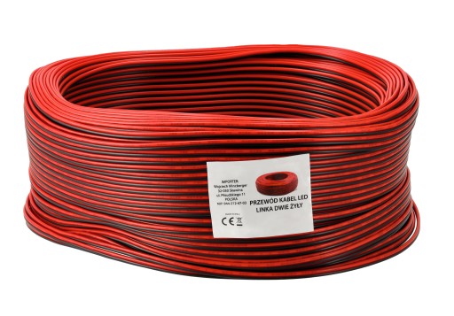Drôtový kábel pre LED pásik Dvojvodičové vlákno Dva vodiče 0,35