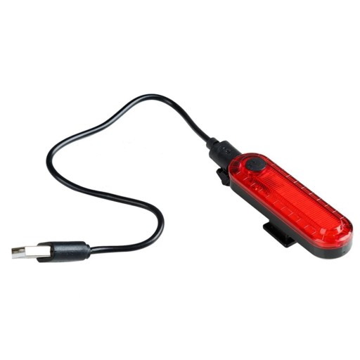 LAMPA cyklo baterka ZADNÁ LED USB, sedlovka E088