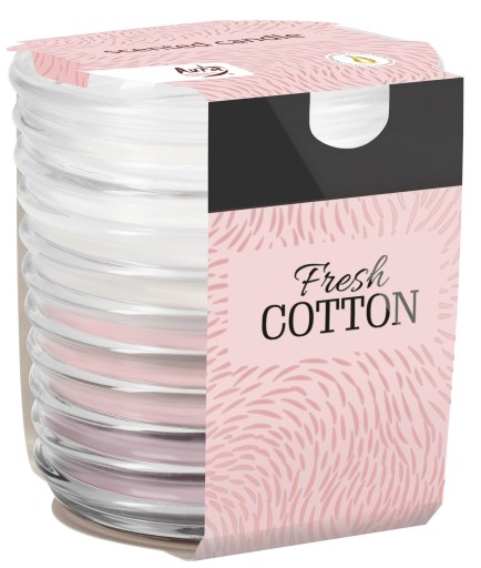Vonná sviečka v skle BISPOL 28H FRESH COTTON