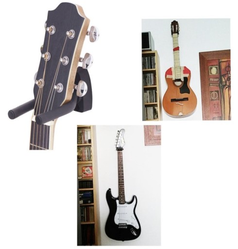 Nástenný držiak na gitaru + skrutky