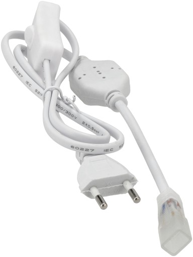 230V napájací kábel pre 6W LED pásik so spínaným napájaním