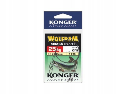 Konger Tungsten Leaders 45cm/25kg (1 ks)