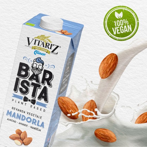 Bio mandľový rastlinný nápoj Mandľové mlieko do kávy 1L VITARIZ