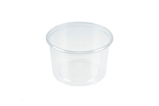 Okrúhle plastové nádoby 250ml, priemer 101mm - 50 ks.
