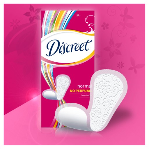 DISCREET Normal vložky, neparfumované, 20 ks