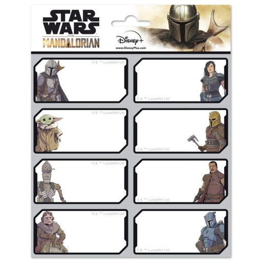 Nálepky na zošity z filmu Star Wars The Mandalorian