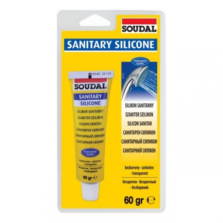 Sanitárny silikón 60 g - bezfarebný