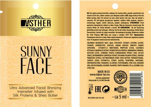 Asther Sunny Face Intensifier Bambucké maslo