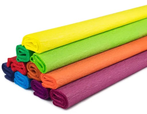 Dlhý krčený hodvábny papier 10 farieb 200x50 Fiorello