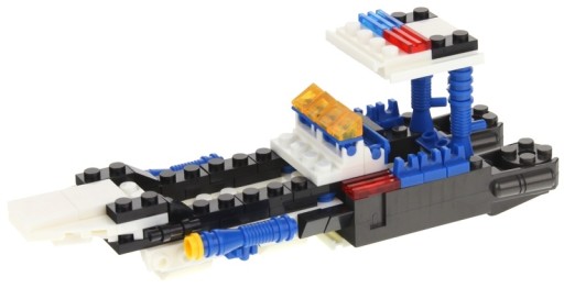 Stavebné bloky City 2v1 robot policajného auta