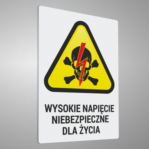 Nálepka - Vysoké napätie 7,7x10,8