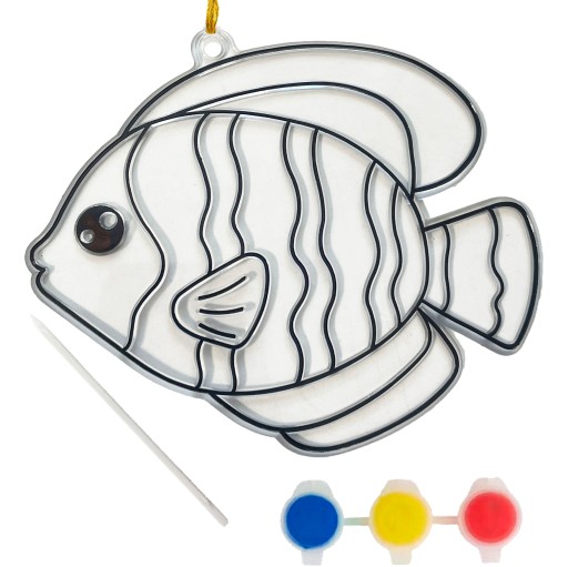 Vitrážový prívesok NA MAĽOVANIE PRÍveskov DIY RYBY creative