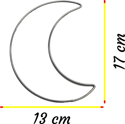 Kovový prsteň SILVER MOON lapač snov 17cm