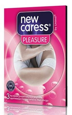 Nové kondómy CARESS PLEASURE, 3 kusy