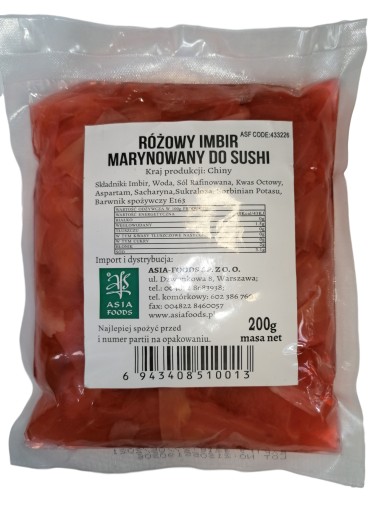 RUŽOVÝ MARINOVANÝ ZÁZVOR NA SUSHI (200G)
