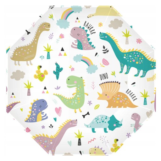Dinosaurus narodeninové papierové taniere 18 cm 6 ks.