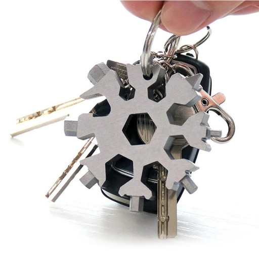 MULTIFUNKČNÝ KĽÚČ SNEHULIENKA 18v1 GADGET KEYRING
