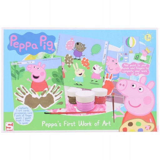 PRVÉ UMELECKÉ DIELA PEPPA PIG - maľujte prstami